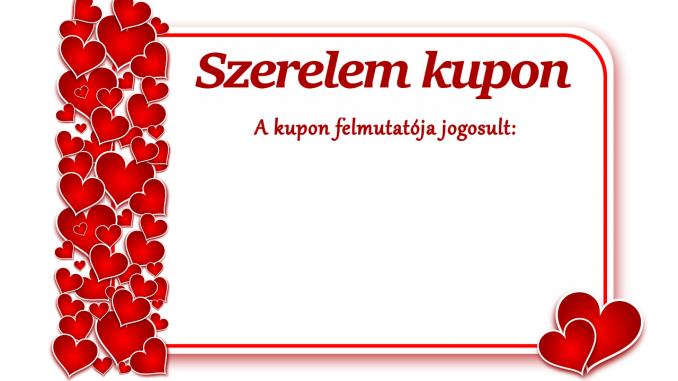 szerelem kupon szerelem kupon