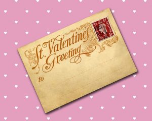 vintage valentin napi képeslap1